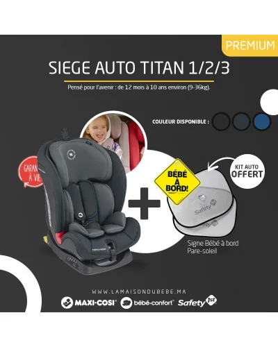 Siege Auto Isofix Titan Groupe 1 2 3 Bebe Confort Maxi Cosi