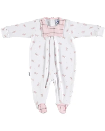 Pelele de algodón rosa 6 meses Babidu