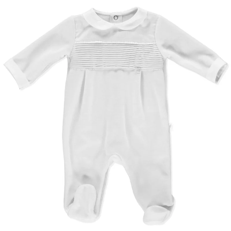 Essentials 213 velour sleepsuit 3 months grey Pureté du bébé