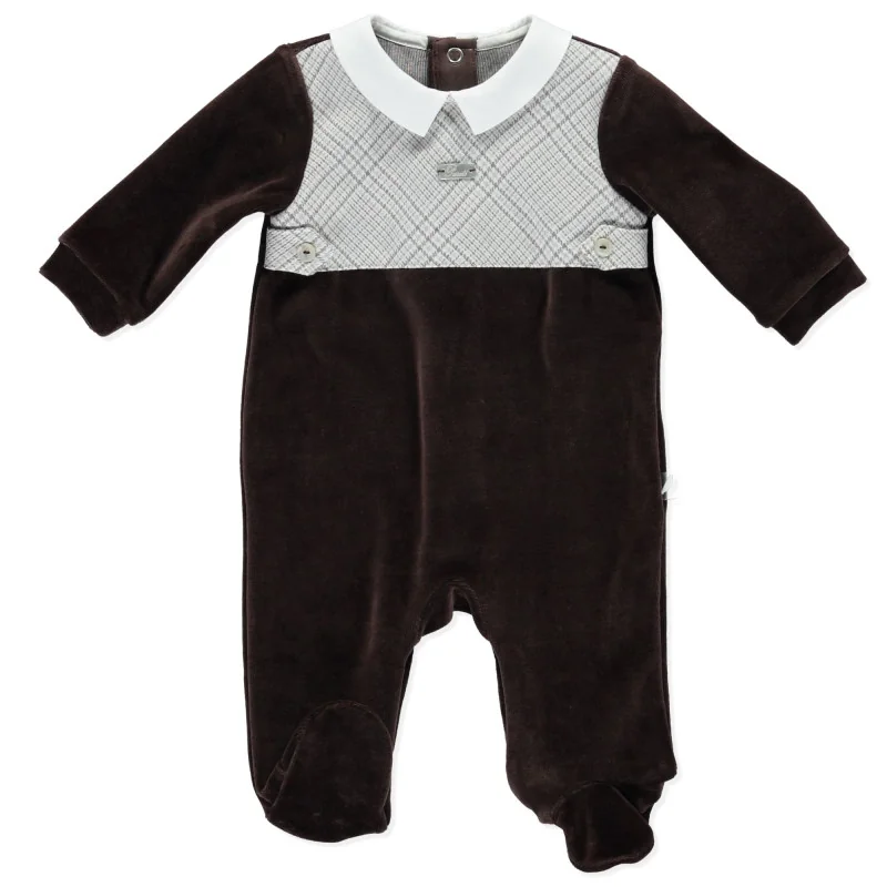 Grenouillère en velours Charming 1 mois Pureté du bébé Grenouillère en velours Charming 1 mois Pureté du bébé