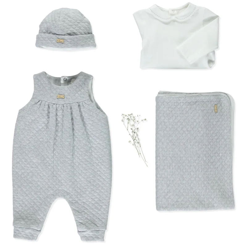 Bonnet 259 6M Gris C.Hiver 2021 Pureté du bébé