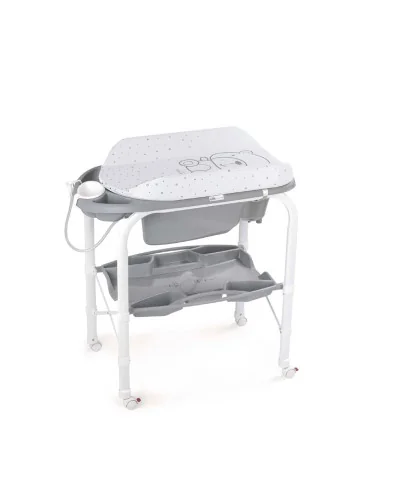 Table à Langer avec Baignoire Gris Teddy Bear Cambio CAM
