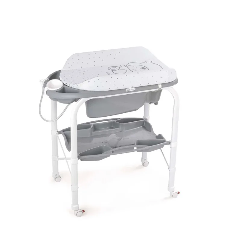 Table à Langer avec Baignoire Gris Teddy Bear Cambio CAM