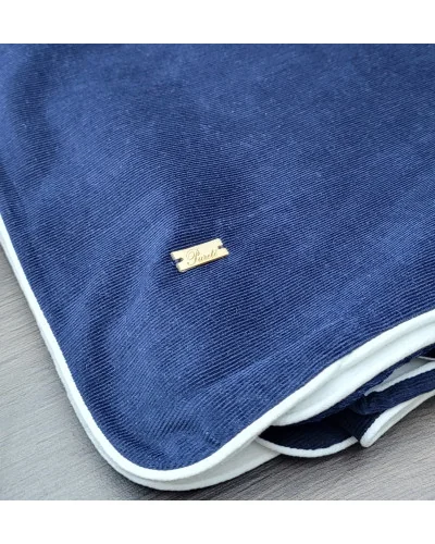 Couverture en coton Bleu Foncé 248 TU 2021 C.Hiver Pureté du bébé
