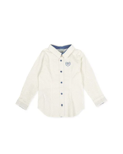 Camisa blanca de popelín de niño Tutto Piccolo
