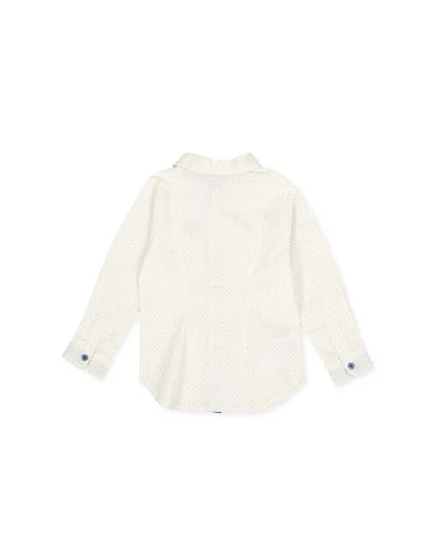Chemise blanche en popeline garçon Tutto Piccolo
