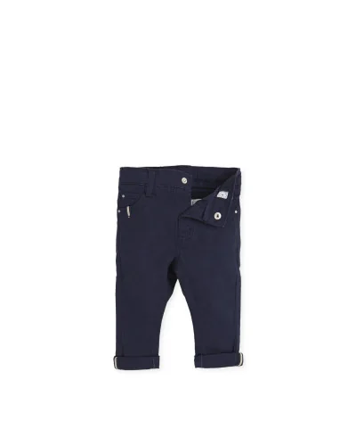 Pantalon en sergé Bleu Ciel Garçon Ginseng Tutto Piccolo 