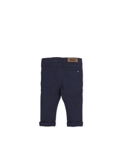 Pantalon en sergé Bleu Ciel Garçon Ginseng Tutto Piccolo 