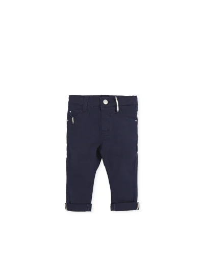 Pantalon en sergé Bleu Ciel Garçon Ginseng Tutto Piccolo 