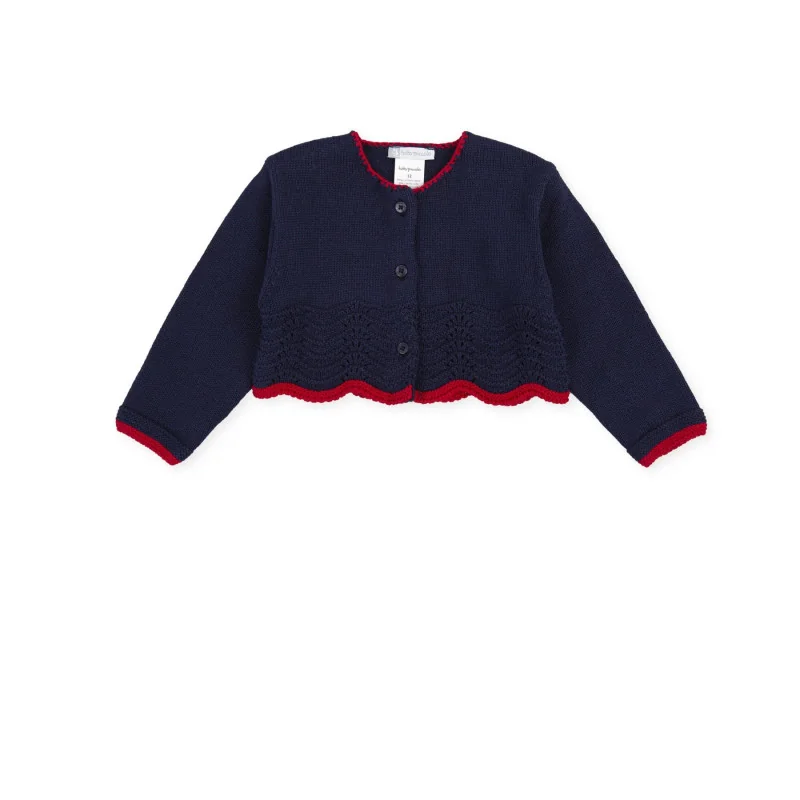 Veste en tricot fille Tutto Piccolo