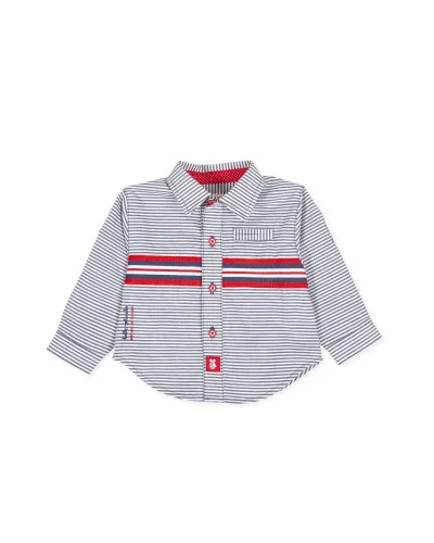 Camisa gris de manga larga de niño Tutto Piccolo