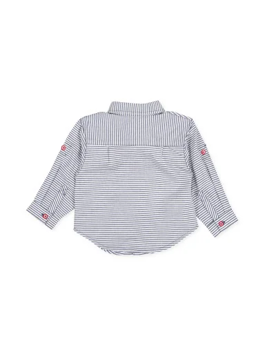 Chemise grise manches longues garçon Tutto Piccolo