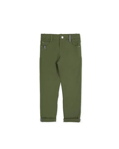 Pantalon en sergé Bleu Ciel Garçon Ginseng Tutto Piccolo 