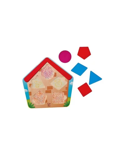 Puzzle de encajar de madera Who’s in the House Hape