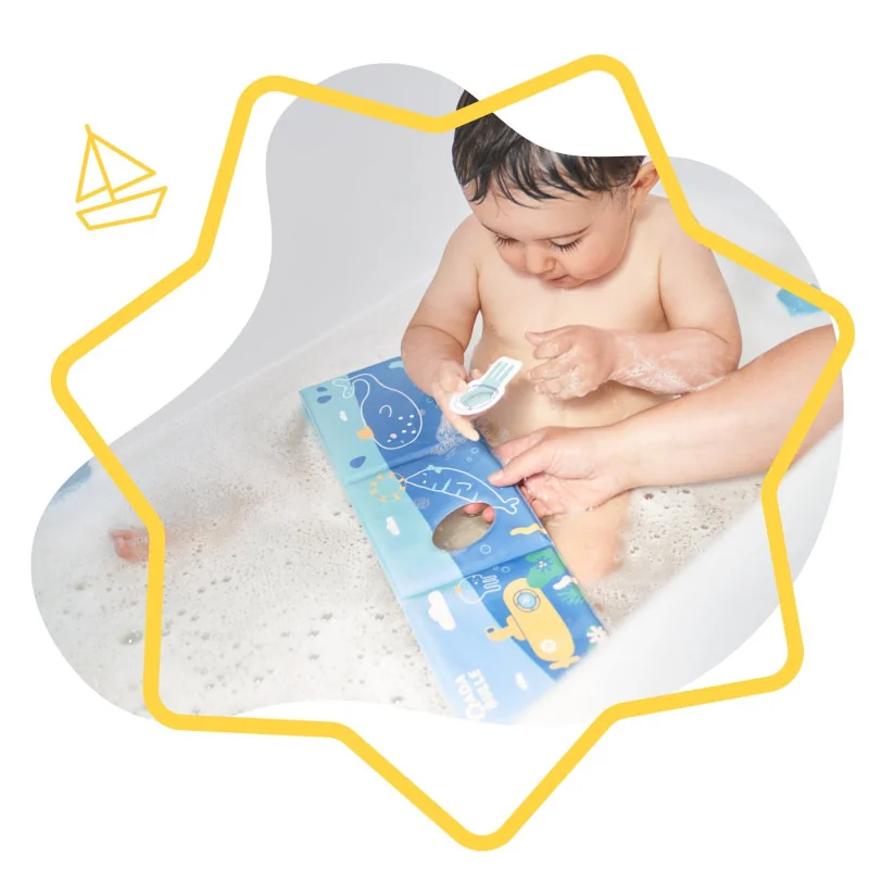 Livre de bain et Marionnette Badabulle | la maison du bebe Livre de bain et Marionnette Badabulle | la maison du bebe