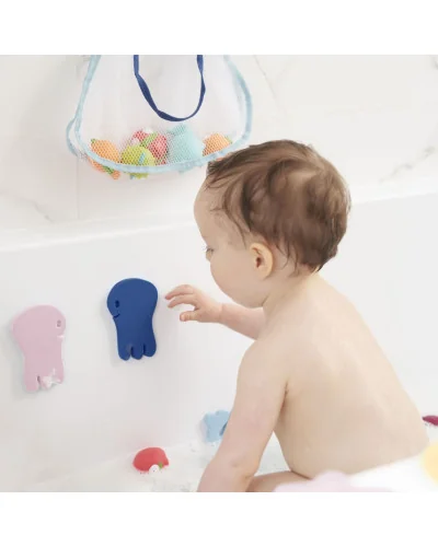 Livre de bain et marionnette avec stickers Badabulle