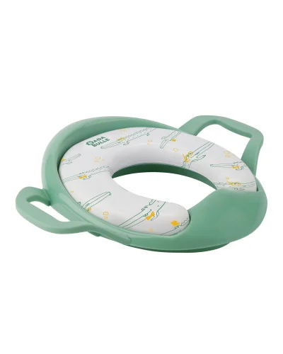 Réducteur de toilette avec poignée vert, dès 2 ans, Badabulle