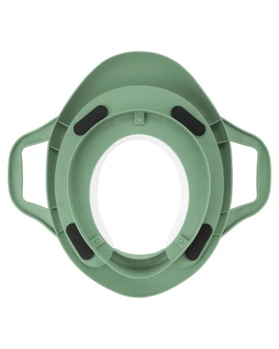 Réducteur de toilette avec poignée vert, dès 2 ans, Badabulle