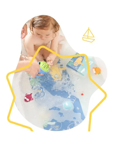 Tapis de bain témoin de température 70 cm Badabulle