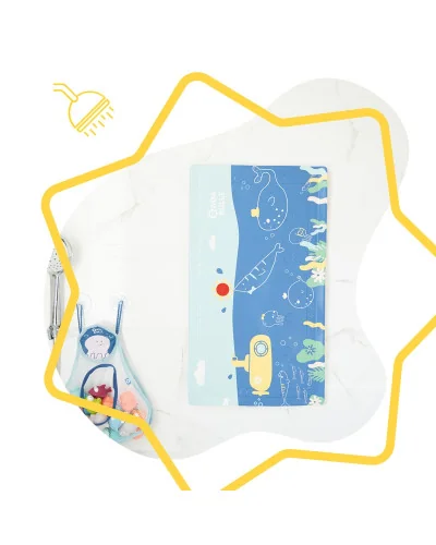 Tapis de bain témoin de température 70 cm Badabulle