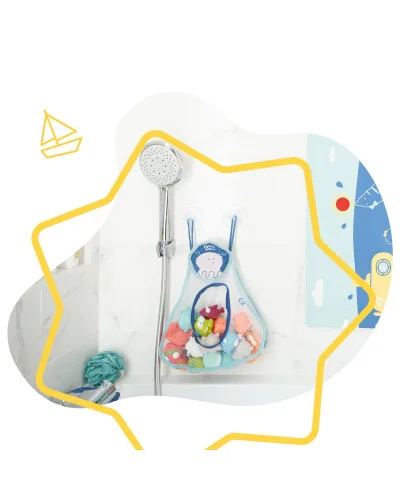 Bath toy net blue Badabulle