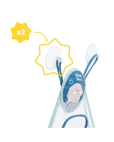 Filet de bain bleu pour jouets Badabulle
