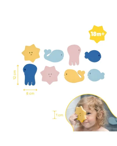 Puzzle de bain, dès 12 mois, Badabulle