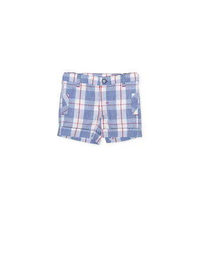 Boys' checked Bermuda shorts Tutto Piccolo