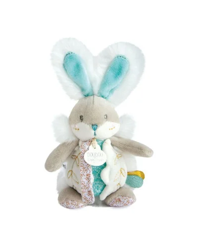 Doudou attache sucette hochet Lapin de Sucre Doudou et Compagnie