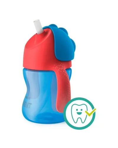 Tasse à Paille avec hanses 9 mois+ Bleu 200 ml Philips Avent