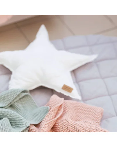 Cotton nursery rug Grey 90x90 BonjourBébé Premium