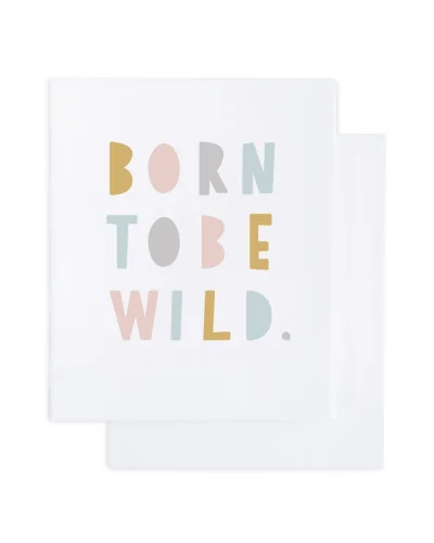 Juego de sábanas 3 piezas de punto Born to Be Wild 60x120 cm BonjourBébé Premium