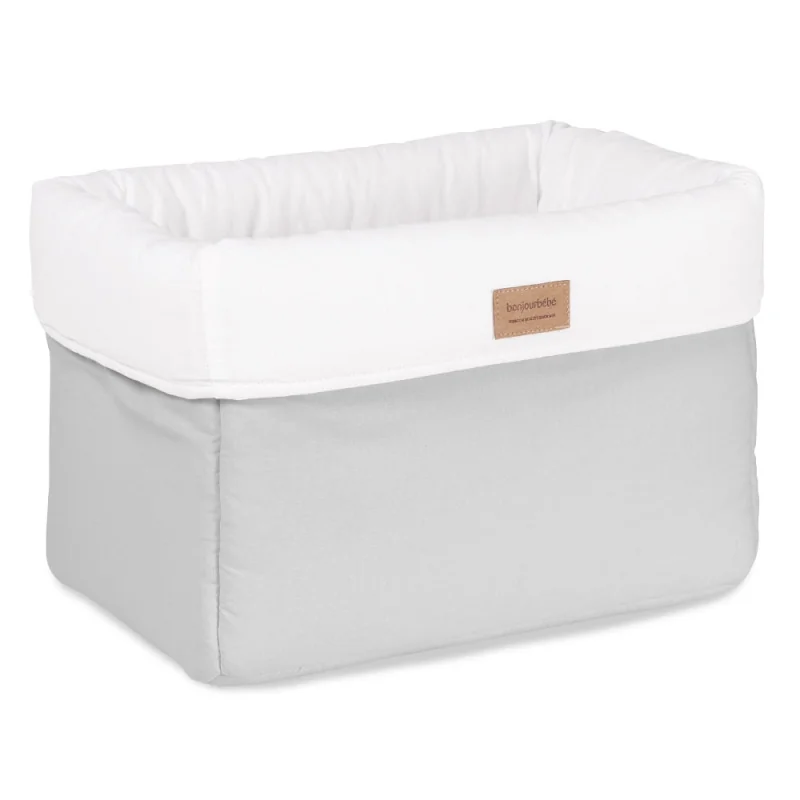 Panier à linge gris BonjourBébé Premium pour chambre bébé