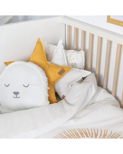 Cojín decorativo Shiny mostaza 45x45 BonjourBébé Premium