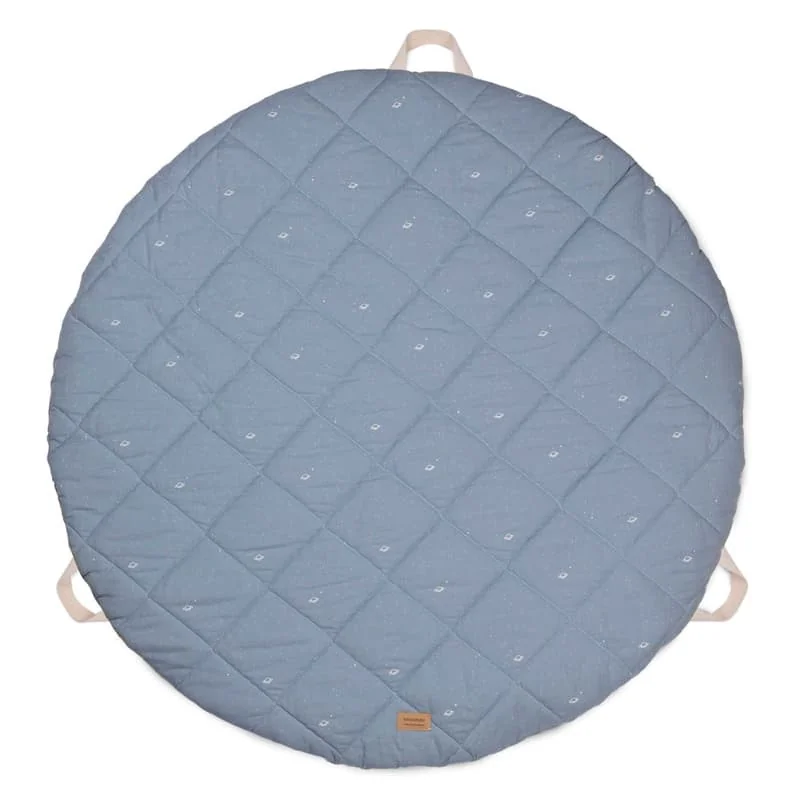 Alfombra de algodón Rocket azul 90x90 BonjourBébé Premium Alfombra de algodón Rocket azul 90x90 BonjourBébé Premium