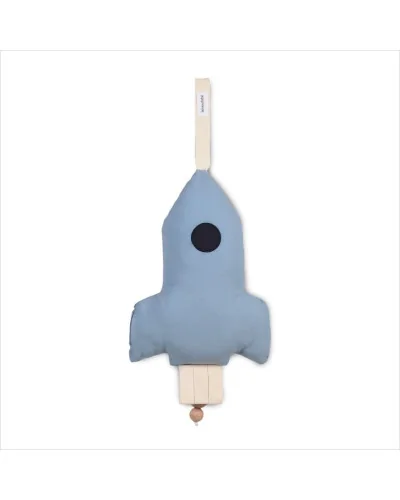 Rocket music box Denim Blue BonjourBébé Premium