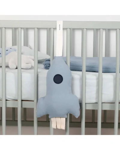 Caja de música cohete Rocket Denim Blue BonjourBébé Premium