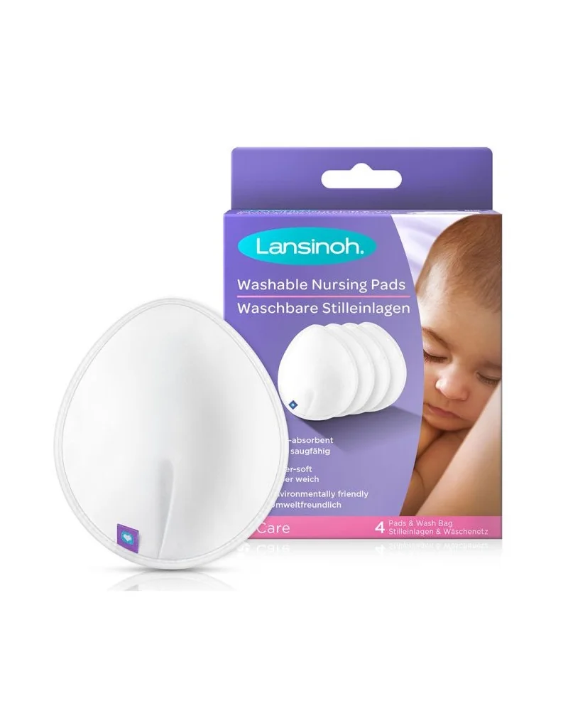 Coussinets D’allaitement Lavables 14 Pièces - Réutilisables, Absorbants, Avec Sac De Lavage