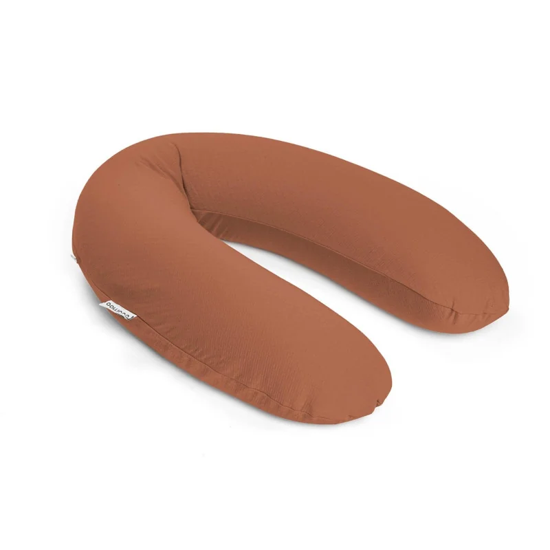 Coussin d Allaitement et Maternité BUDDY Tetra Jersey Terracotta Doomoo