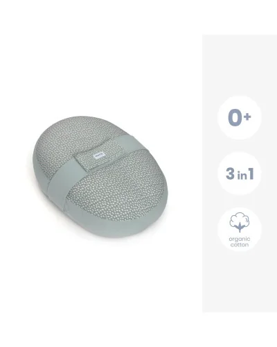 Housse pour coussin d’allaitement Relax Cover Cloudy Kaki Doomoo