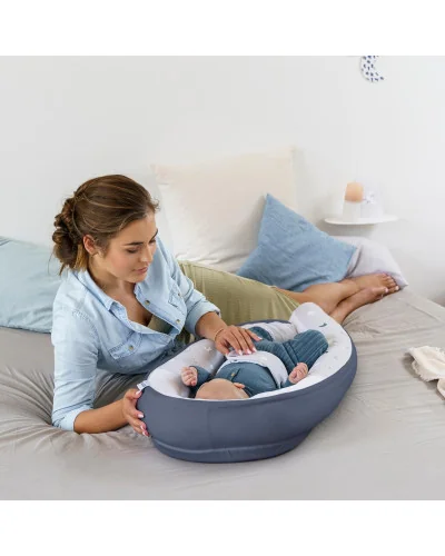 Cocoon baby nest Blue Grey Moon Doomoo