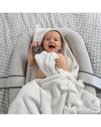 Cape de bain XL avec anneau de dentition Dry’n Play Doomoo