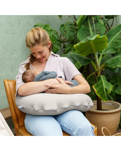 Softy nursing and maternity pillow Tetra Jersey Sand Doomoo