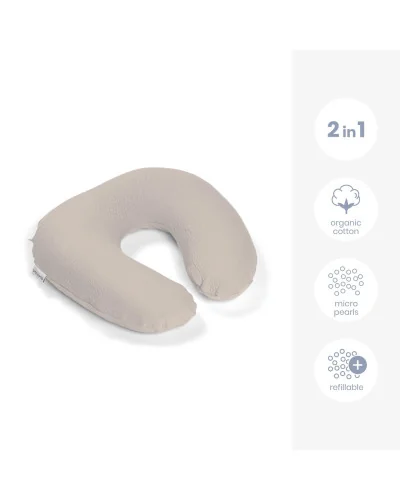 Softy nursing and maternity pillow Tetra Jersey Sand Doomoo