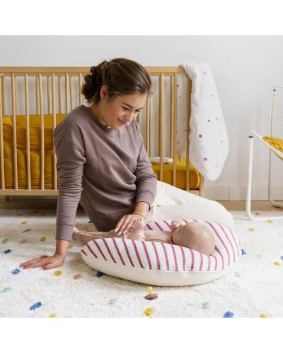 Coussin d Allaitement et Maternité SOFTY Ruby Stripes Doomoo