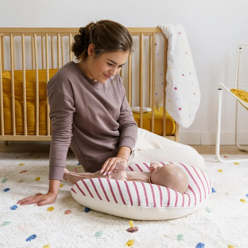 Coussin d’allaitement et maternité Softy Ruby Stripes Doomoo - vue 2