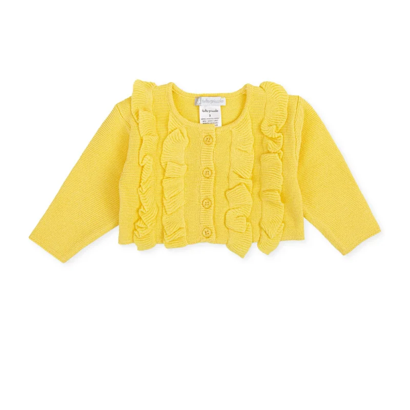 Abrazo girls’ cardigan jacket yellow Tutto Piccolo