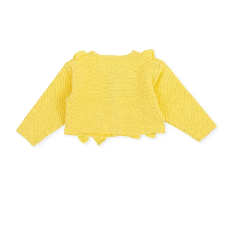 Veste cardigan Fille Abrazo Jaune Tutto Piccolo SS22