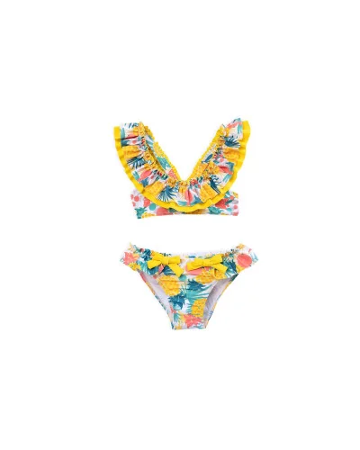B.Rebeldía girls' bikini yellow Tutto Piccolo