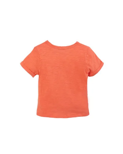 Camiseta naranja con bolsillo B.Rebeldía niño Tutto Piccolo